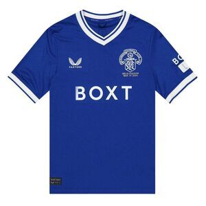 Castore Childrens/Kids 2024 2025 Rangers FC Short-Sleeved T-Shirt / Lapis Blue